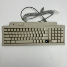 Apple Keyboard II M0487 Macintosh W/ Cable Cracked Plastic For Parts Or Repair