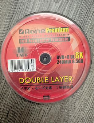 Aone DVD+R Gold Edition 8x Dual Layer 8,5GB - 25er Pack, 8,5GB Datenkapazität