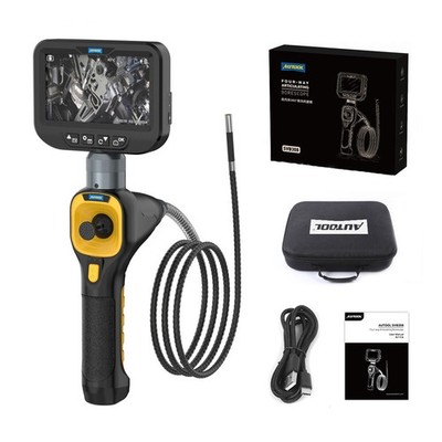 4-Way 360° Endoscope Industrial Borescope Inspection Camera 4.3'' 1080P HD IP67