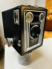 Eastman Kodak Brownie Target Six-20 Vintage Black Box Camera