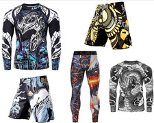 Compression Shirt MMA Cool Compression Tights MMA Shorts UPF 50 Mens Quick Dry