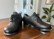 Bloch Laced Tap Dance Shoes Women's 7M Black Toes- 2AT Shockwave Heels-02