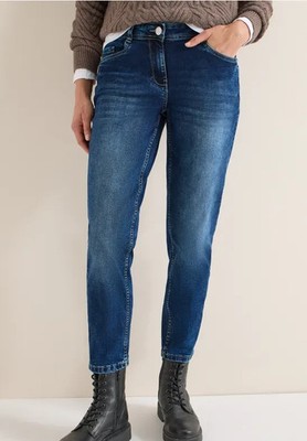 CECIL 380159 SCARLETT Jeans Denim L28 Slim Leg Slim Fit optimalen Komfort blau