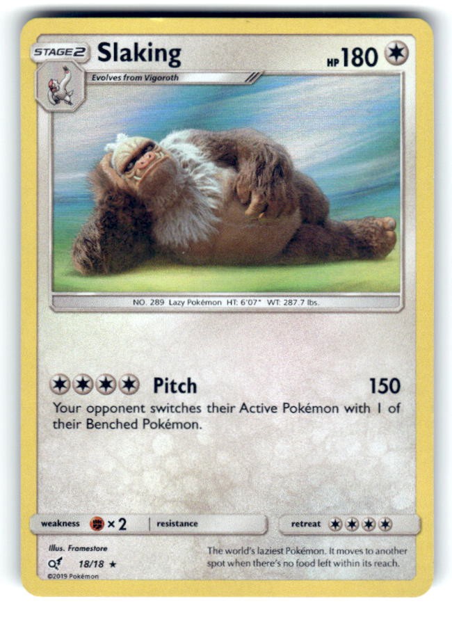 Detective Pikachu #18/18 Slaking