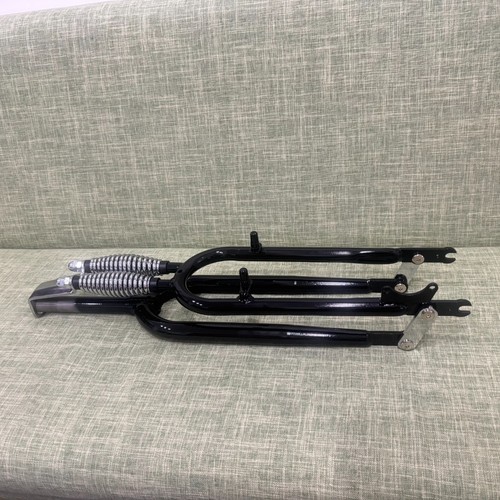 CDH 26" Fourche à Ressort Double Classique 1" Filetée, Cruiser Chopper Bike Fork - Photo 5/12