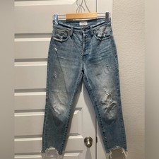 Pistola Distressed Charlie button fly high rise Jeans 25