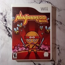 Ninjabread Man (Nintendo Wii, 2007) COMPLETE CIB, TESTED and Working 