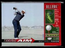 2026 Upper Deck Allure Golf Taking Aim Red #TA-9 Matthieu Pavon