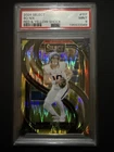 2024 Panini Select Premier Level Bo Nix #117 Red & Yellow Shock Prizm (RC) PSA 9