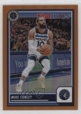 2023-24 Panini NBA Hoops Premium Stock Orange Prizm 19/299 Mike Conley #91 10lj