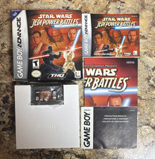 Star Wars Jedi Power Battles (GBA) Complete Box Cart Manual NTSC-U/C T THQ