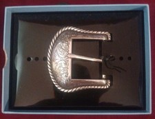 Nocona Ladies Floral Western Silver Toned Belt Buckle