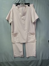 Mandala scrubs set Women  s M Lite Pink