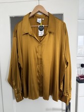 Neue, Traumhafte, goldene  Seidenbluse von Tonno & Panna Gr. 46