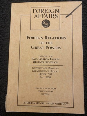 Foreign Affairs: Foreign Relations of the Great Powers 1998