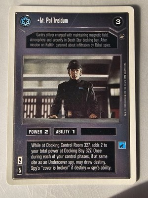 Star Wars Custom Card Game Lt. Pol Treidum Special Edition 1998 Decipher SWCCG