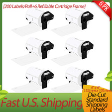 6 x DK1241 Shipping Mailing Address Barcodes 4"x6" Labels for Brother QL-1110NWB