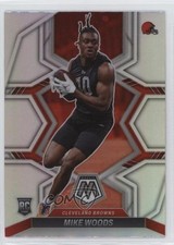 2022 Panini Mosaic Rookies Silver Prizm Mike Woods #350 0z30