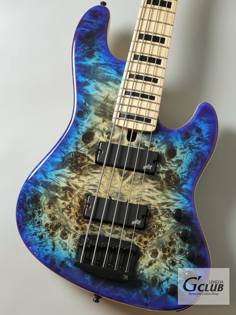 Mayones Jabba Custom EP 5ST Trans Jeans Black 3TONE Blue Burst New