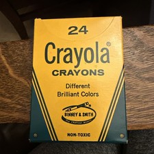NIB Vintage Crayola Crayons 24 Count 1970s Binney Smith Made in USA