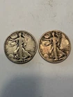 Set of 2 - 1934-P Walking Liberty Silver Half Dollars