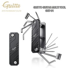 GUITTO Guitar Multi Tool Portable Repair Tool Aluminum Alloy With Storage Bag