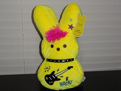 DAN DEE 2026 PEEPS BUNNY EMO YELLOW 15'' PEEP EASTER BUNNY PLUSH