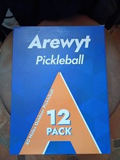 12 40-Hole Outdoor Pickleball Balls Durable, High Visibility Wind-Resistant