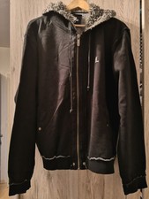Neue Kapuzenjacke Gr. L schwarz/grau mit Tedd...