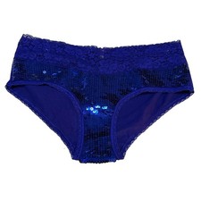 Victoria  s Secret PINK Extra Low Rise Hipster Blue Sequin Vintage Y2K XS NWT