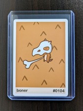 Boner Pookiemoot Card #0104 Gen 1 Pokemon Derpy Cubone Poke Derp
