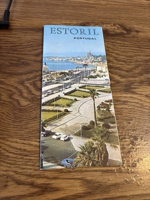 Estoril / Cascais Portugal Travel Pamphlet with Map 1970s