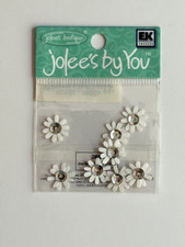 Jolee's Boutique - Jolee's By You - Scrapbook Flowers - White Dahlia - 8 Pieces