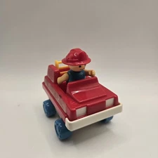 Playskool Lil Playmates Fire Engine With Fireman Truck