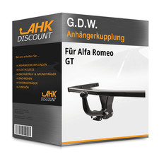 Für Alfa Romeo GT 11.2003-jetzt G.D.W. Anhängerkupplung starr NEU