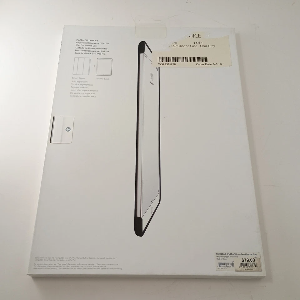 NUEVO Apple 12.9" Ipad Pro Funda Silicona Gris Carbón - ENVÍO GRATUITO Foto 4 de 4