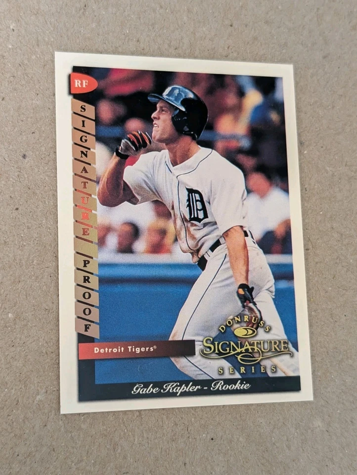 1998 Donruss Signature Series - Signature Proof Gabe Kapler #130 /150 (RC) - Image 2 of 3