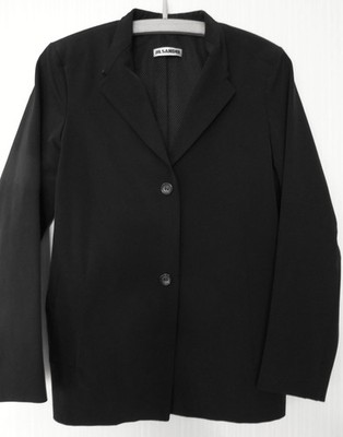 wie NEU!!! Luxus JIL SANDER Designer Stretch Jacke Gr. S / 36 schwarz