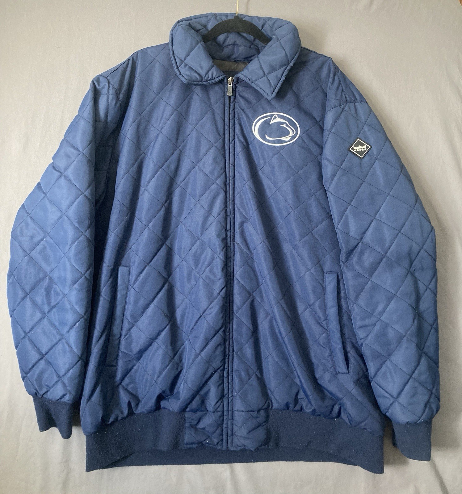Men's Franchise Club Navy Penn State Nittany Lions Quilted Full Zip Jacket XXL