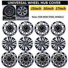 4pcs 151617 Snap On Full Hub Cap Wheel Covers Fit R151617 Tire Steel Rim 4pcs 151617 Snap On Full Hub Cap Wheel Covers Fit R151617 Tire Steel Rim