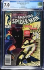 AMAZING SPIDER-MAN 256 CGC 7.0 NEWSSTAND "MARK JEWELERS" VARIANT!  1ST PUMA!!!!!