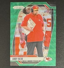 Andy Reid 2024 Panini Prizm Green Wave #145 - Kansas City Chiefs 