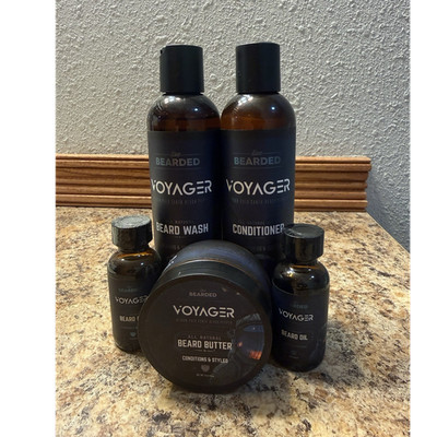 Live Bearded Voyager Kit - Wash, Conditioner, Butter, Oil Set