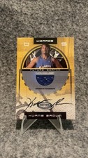 2001-02 Kwame Brown 14/1000 Rookie + On Card Auto + Player-Worn Jersey (Wizards)