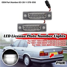 2X Kennzeichenbeleuchtung Nummernschild Set f�r BMW 7er E32 5er E34 Limousine