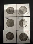90%Silver walking Liberty Half Dollars 6 Coin Lot See Photos For Exact Coins