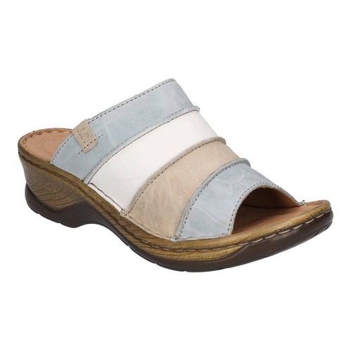 Josef Seibel Mules Femme Catalonia 64 - Nubuck Confort Talon 4.5cm Sandales Fermées Talon Bloc