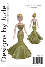 Opera Doll Clothes Sewing Pattern for 15.5" Gene Marshall Dolls Ashton Drake
