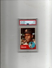 1963 Topps Baseball #415 Bob Gibson PSA4 $110.95!