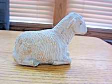 SHEEP FIGURINE-VINTAGE - 3 1/2"H x 4 1/2"L